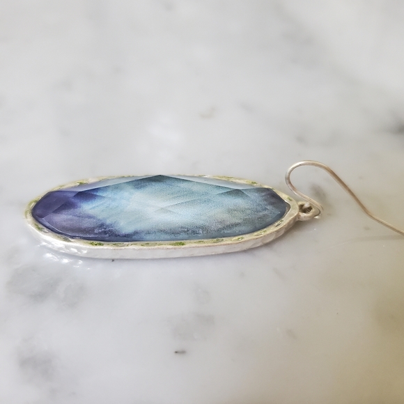 Carol dauplaise Earrings Blue Glass - Picture 5 of 5